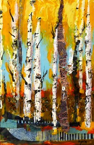 Birch Tree Collage II